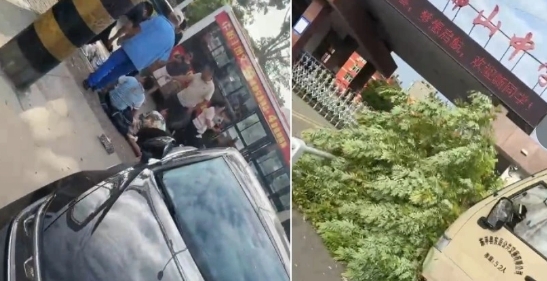 山東省泰安市東平縣上午 7 點多，當地一所中學門口一輛接送學生的定制公車衝進路邊正在上學的學生人群中，目前已造成十幾名學生死傷。 圖 : 翻攝自騰訊網