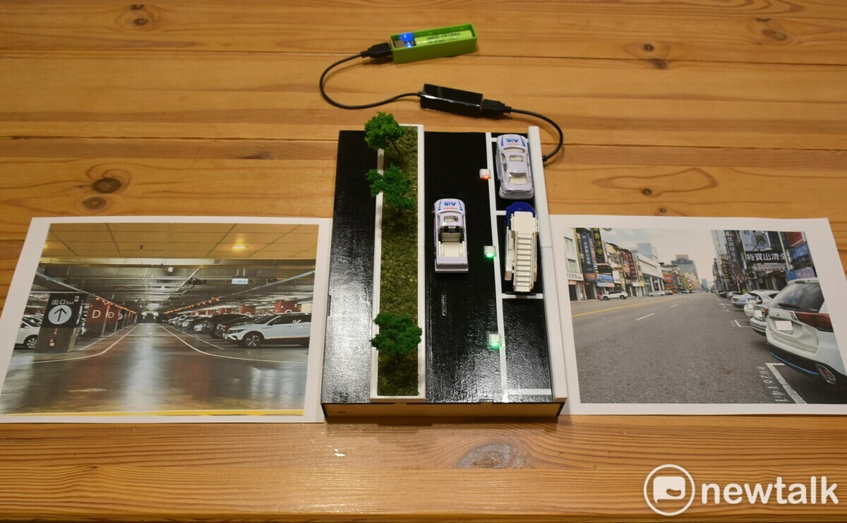 智慧化的路邊停車格輔助識別系統是開車族的福音。 圖：孫家銘攝