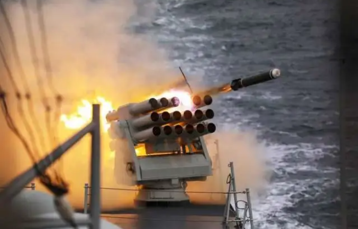 中國國產艦干擾彈發射系統。 圖：翻攝自海事先鋒