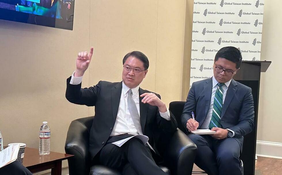 林右昌赴華府GTI演說 談經濟與國防韌性：民進黨是成熟的執政黨