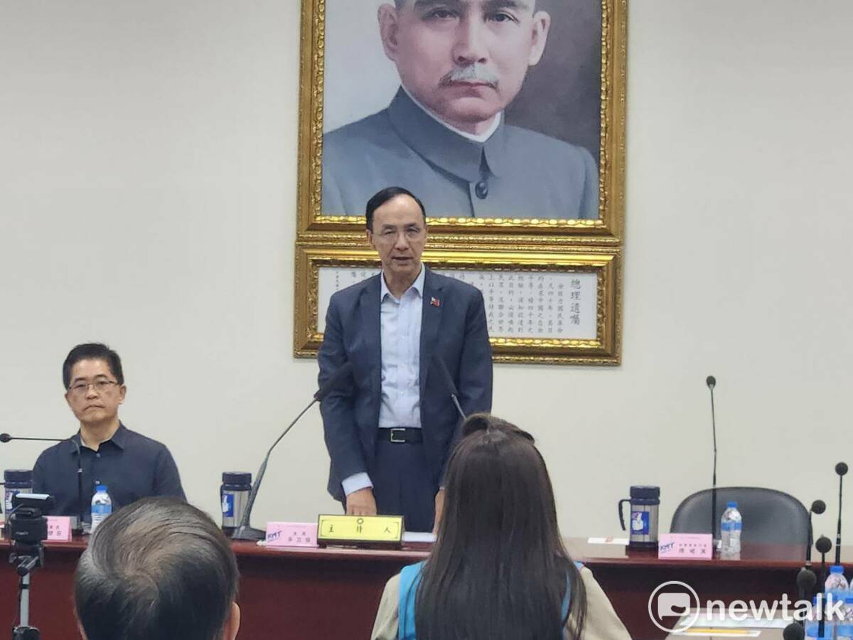 國民黨主席朱立倫。 圖：黃建豪/攝