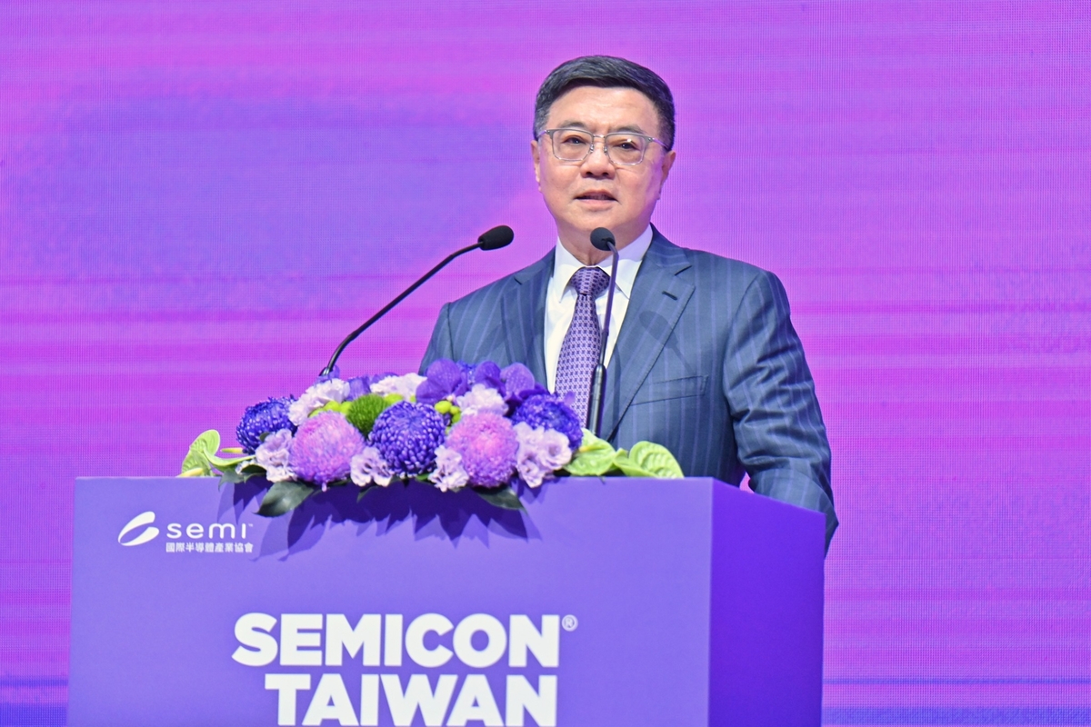 行政院長卓榮泰今（4）日出席「SEMICON Taiwan 2024國際半導體展」開幕典禮致詞。 圖：行政院提供