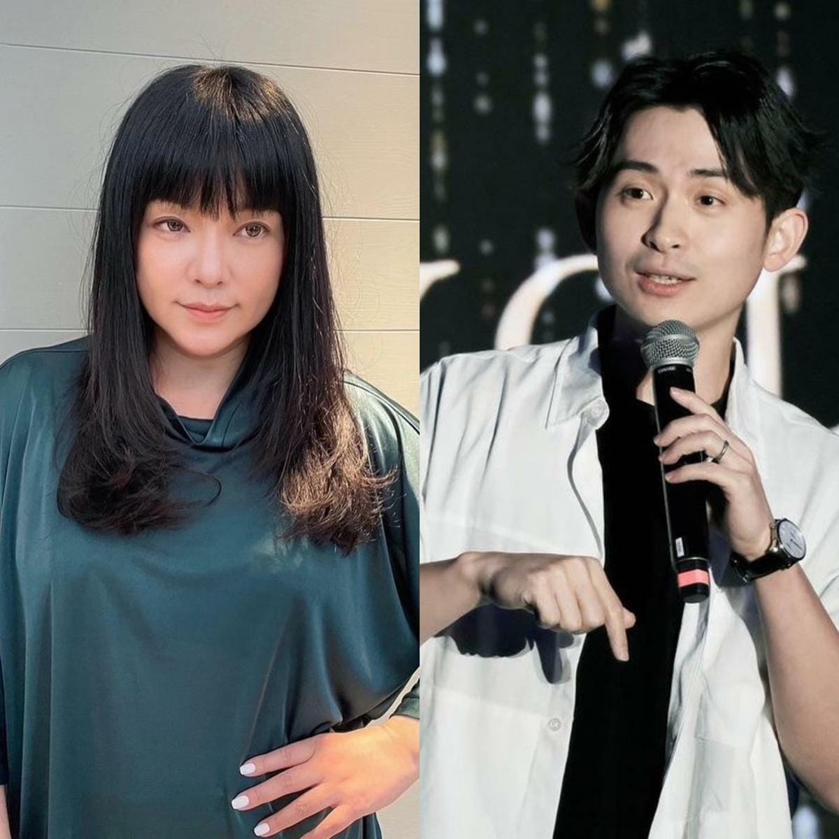 唐綺陽（左）主持的Podcast節目《唐陽雞酒屋》順利殺進廣播金鐘，將與博恩等人爭奪新創立的「Podcast獎」。 圖：翻攝自唐綺陽、博恩IG