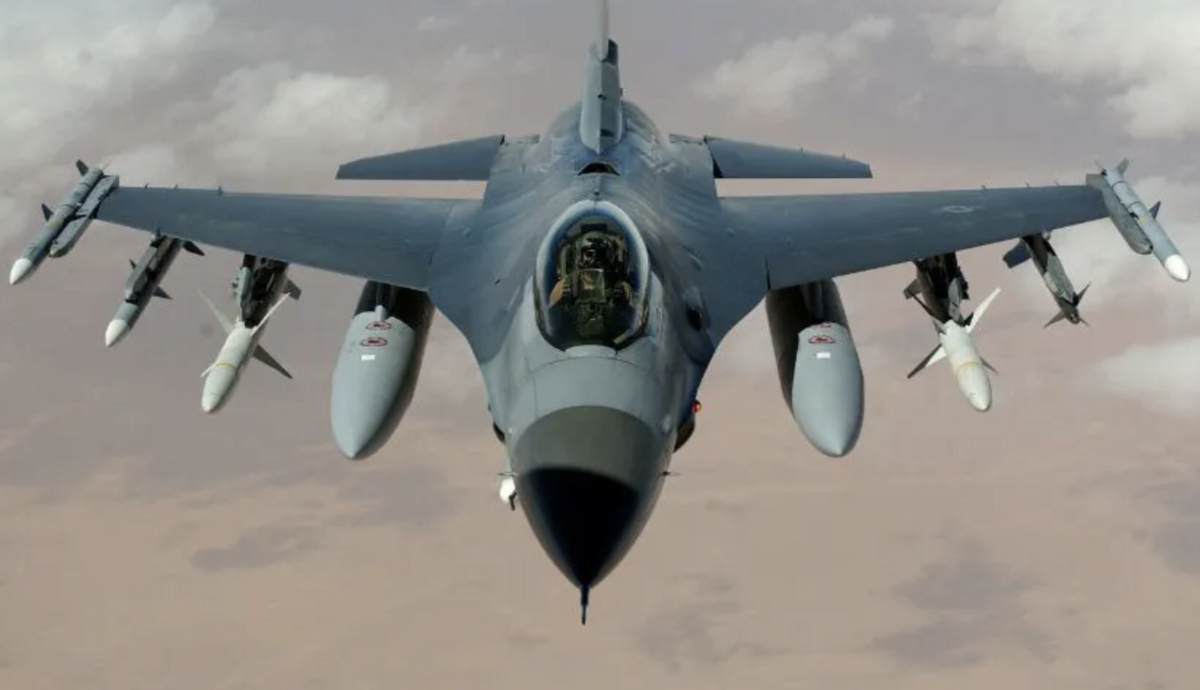 美製Ｆ-16 戰鬥機。 圖：翻攝自張斌說