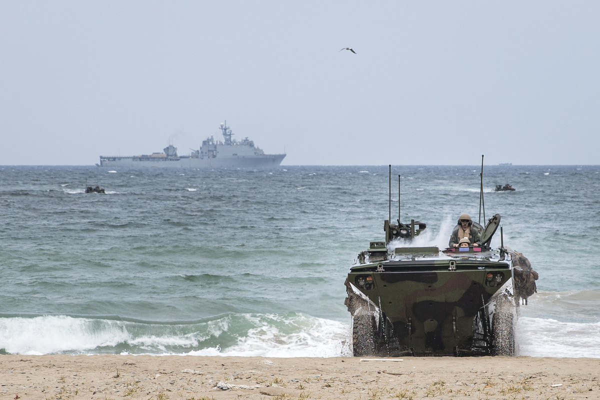 韓國和美國海軍陸戰隊自8月26日至9月7日舉行了「雙龍-24」軍事演習。 圖 : 翻攝自X帳號@INDOPACOM