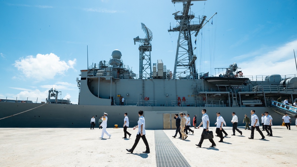 總統賴清德前往澎湖勗勉國軍。 圖：總統府提供