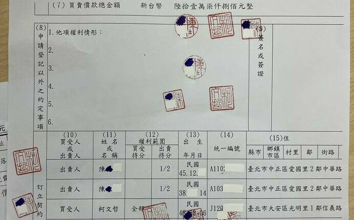 鍾小平質疑商辦假買賣真後謝 陳智菡秀契約嗆:對造謠者不需全部出示
