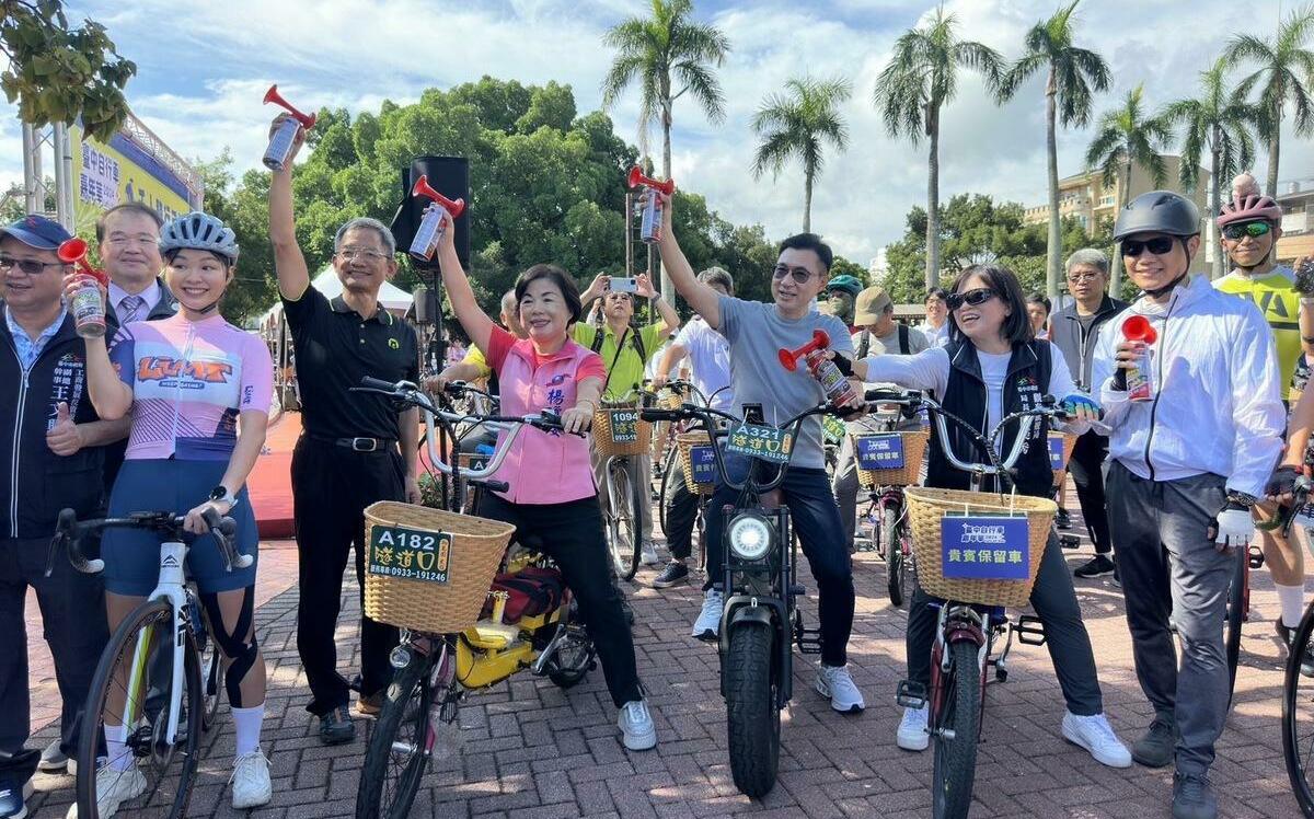 江啟臣、楊瓊瓔要打造台中為自行車代名詞 在地企業相繼力挺