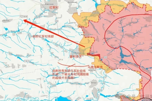 烏東戰場的紅軍城成為俄烏兩軍攻守重點。 圖 : 翻攝自勝研國際
