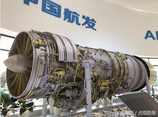 中國號稱自主研發的渦扇-15引擎。 圖 : 翻攝自頭條號/貞觀防務