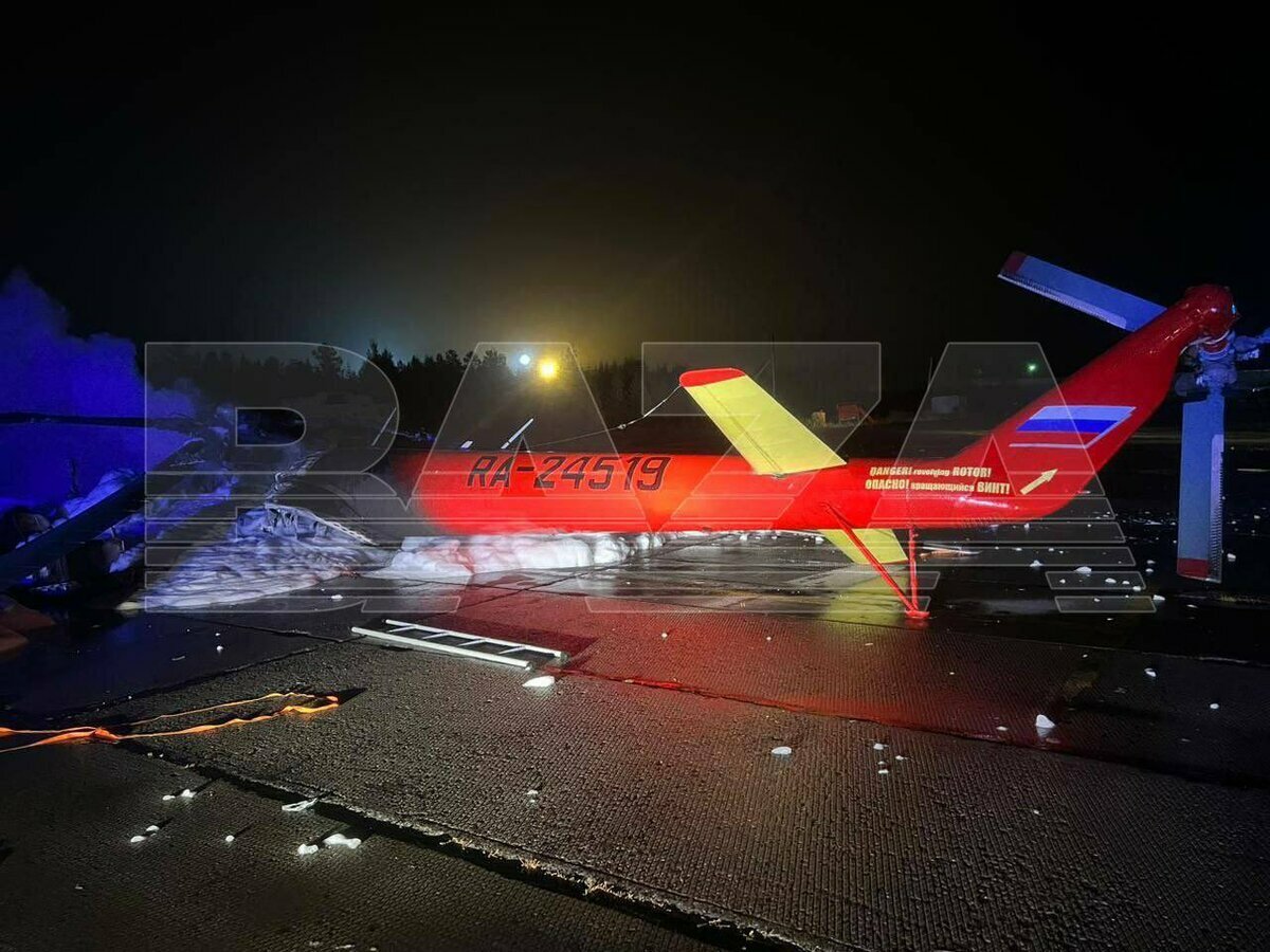 兩名小學生涉嫌縱火焚燒了一架 Mi-8 直升機。 圖 :翻攝自X帳號@NOELreports
