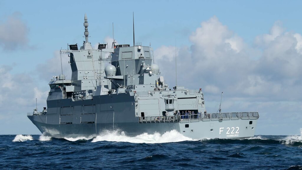 德國巡防艦「巴登符騰堡號」。 圖：翻攝德國聯邦國防軍網頁