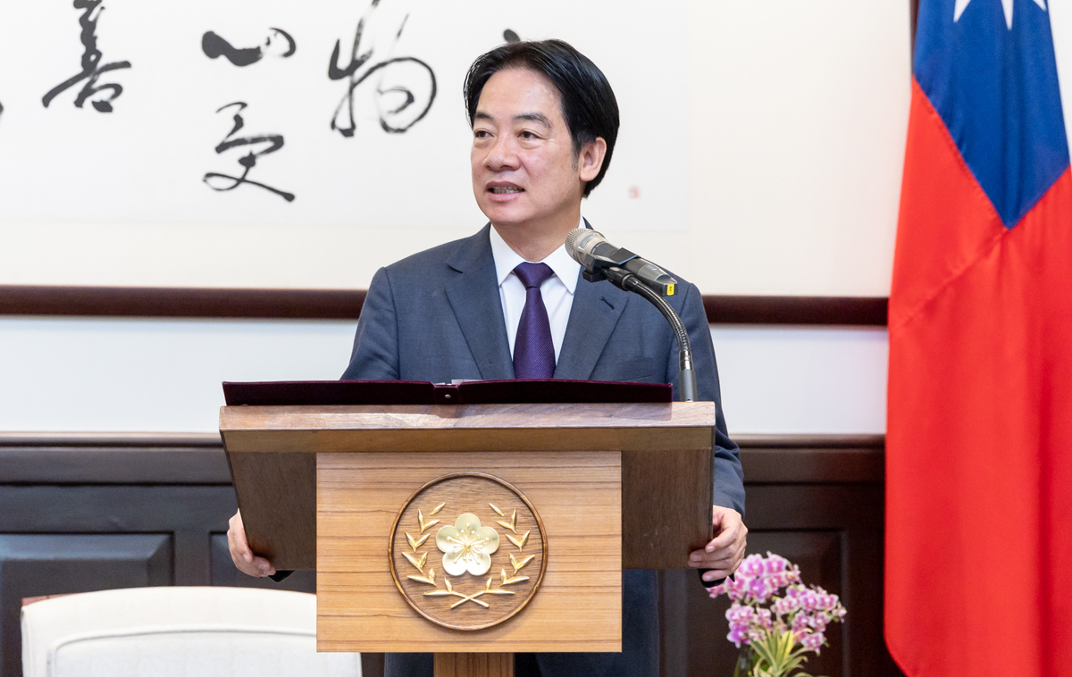 最新民調顯示，46%國人滿意總統賴清德處理兩岸關係。 圖：總統府提供