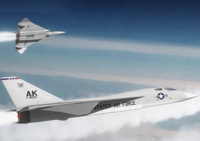 美軍F-108戰機。 圖 : 翻攝自維基百科