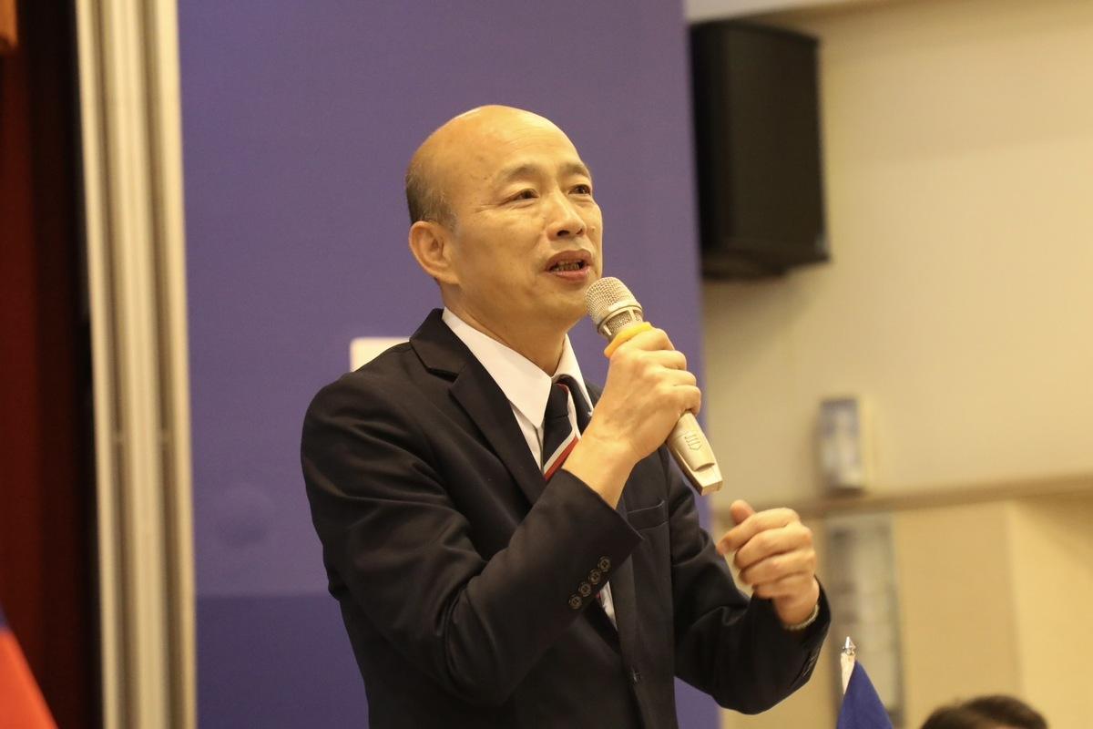 立法院長韓國瑜以國民黨團員身分，赴國民黨團的立法實務研討會上致詞。 圖：國民黨／提供（資料照）