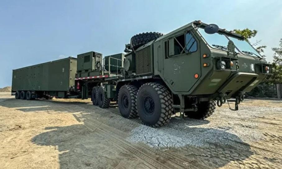 美國陸軍「堤豐」（Typhon）中程導彈系統發射車。 圖：翻攝自牛彈琴