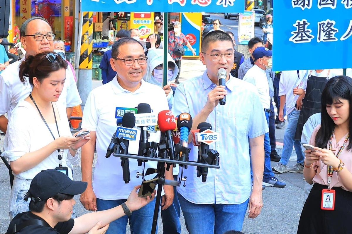 基隆市長謝國樑面臨罷免，陸續請來新北市長侯友宜等藍營人士踩場激化對決。 圖：翻攝自謝國樑臉書
