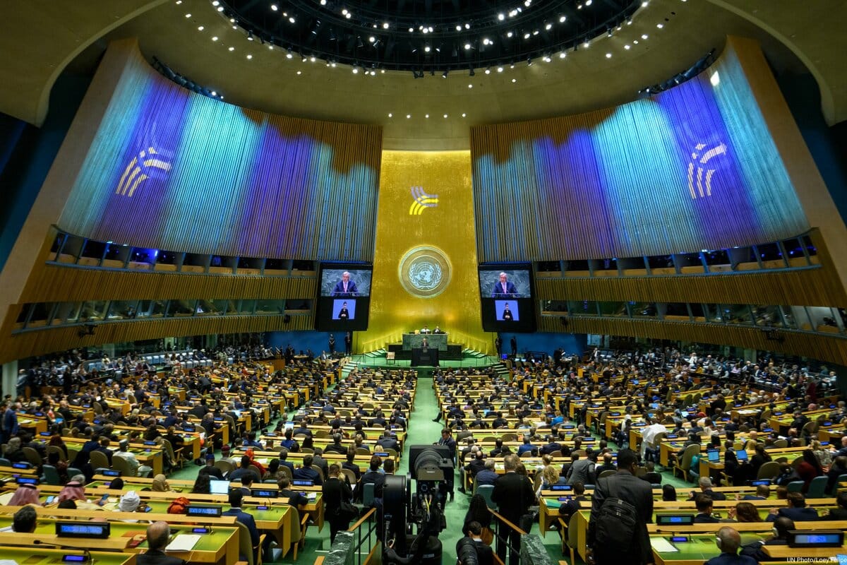 台灣積極爭取參與聯合國，相關議題受到民主同盟國家關注。 圖：United Nations X（資料照片）