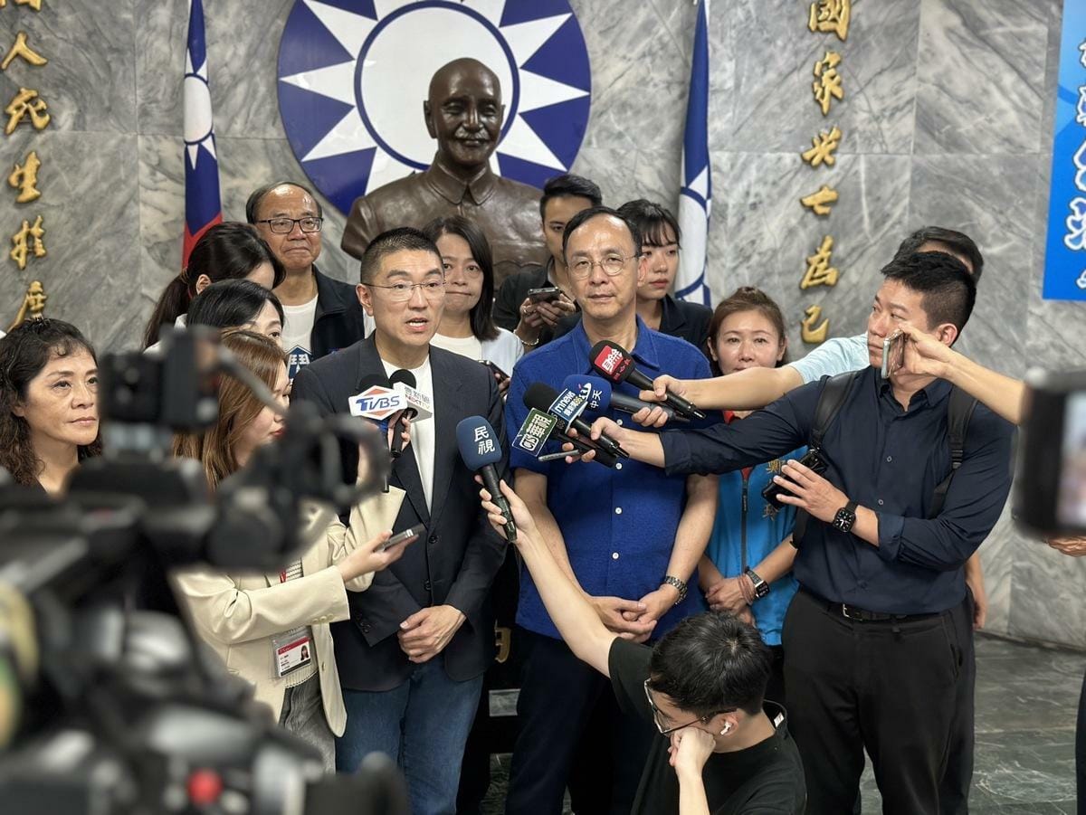 國民黨主席朱立倫再赴力挺基隆市長謝國樑。 圖：國民黨/提供（資料照）
