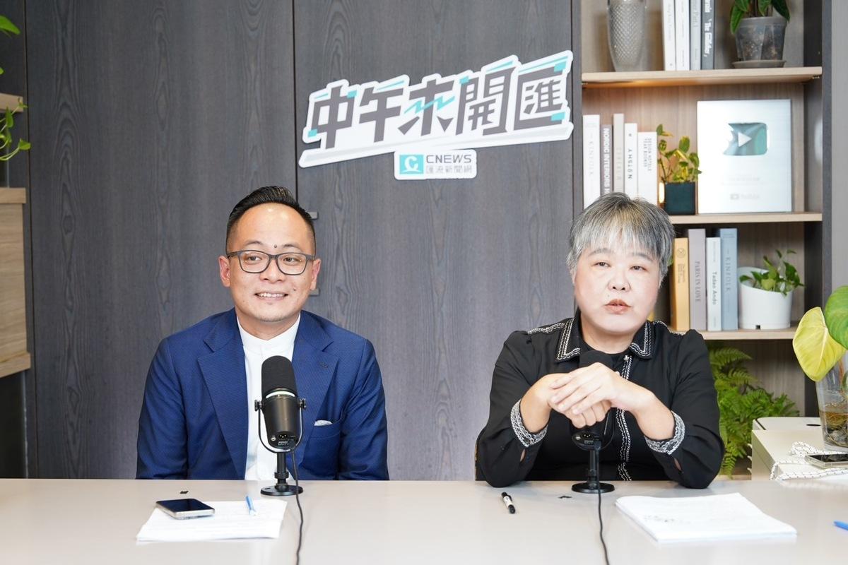 基隆市議長童子瑋今（23）日接受主持人黃光芹於《CNEWS匯流新聞網》政論live直播節目《中午來開匯》專訪。 圖：《CNEWS匯流新聞網》提供