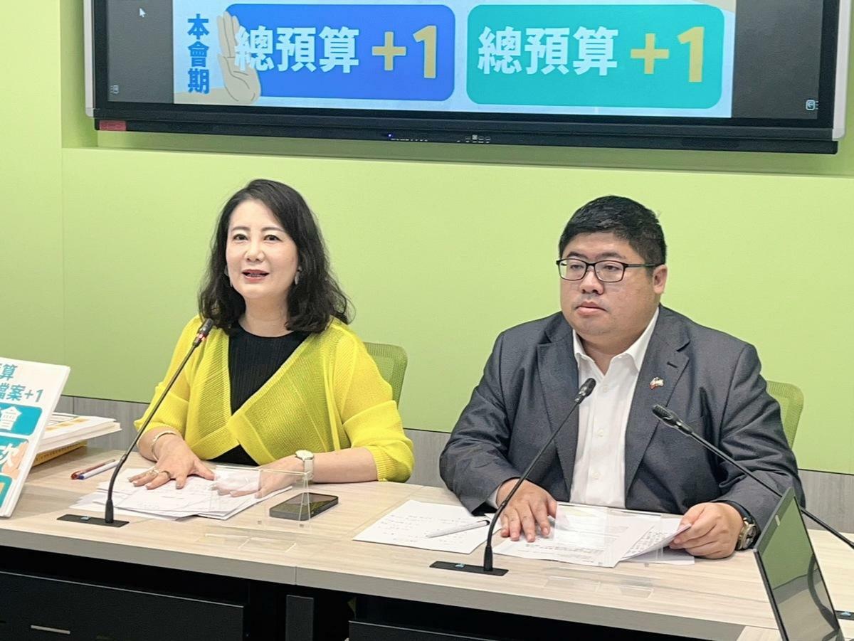 民眾黨團預告藍白將在程委會擋下總預算案，民進黨團怒斥，拒審預算是瀆職。 圖：金大鈞/攝