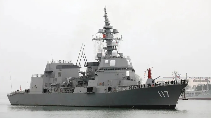 在今年7月闖入中國領海的日本艦艇涼月號。 圖 : 翻攝自觀察者網