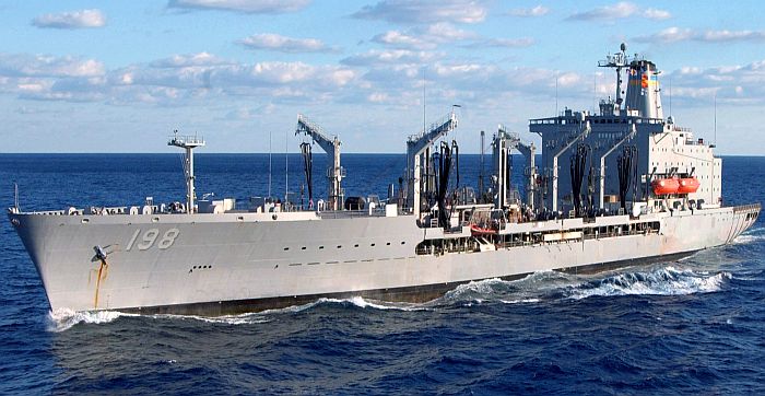 美國海軍大型補給油輪大角號（USNS Big Horn） 圖：翻攝自 Ｘ @Aurora107E