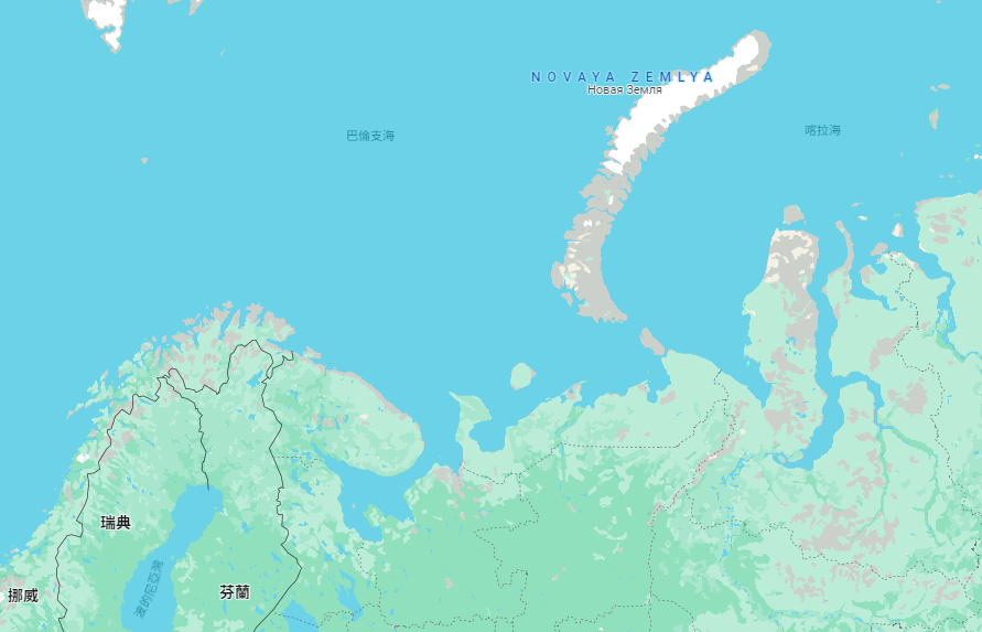 巴倫支海位置圖。 圖:翻攝自GOOGLE地圖