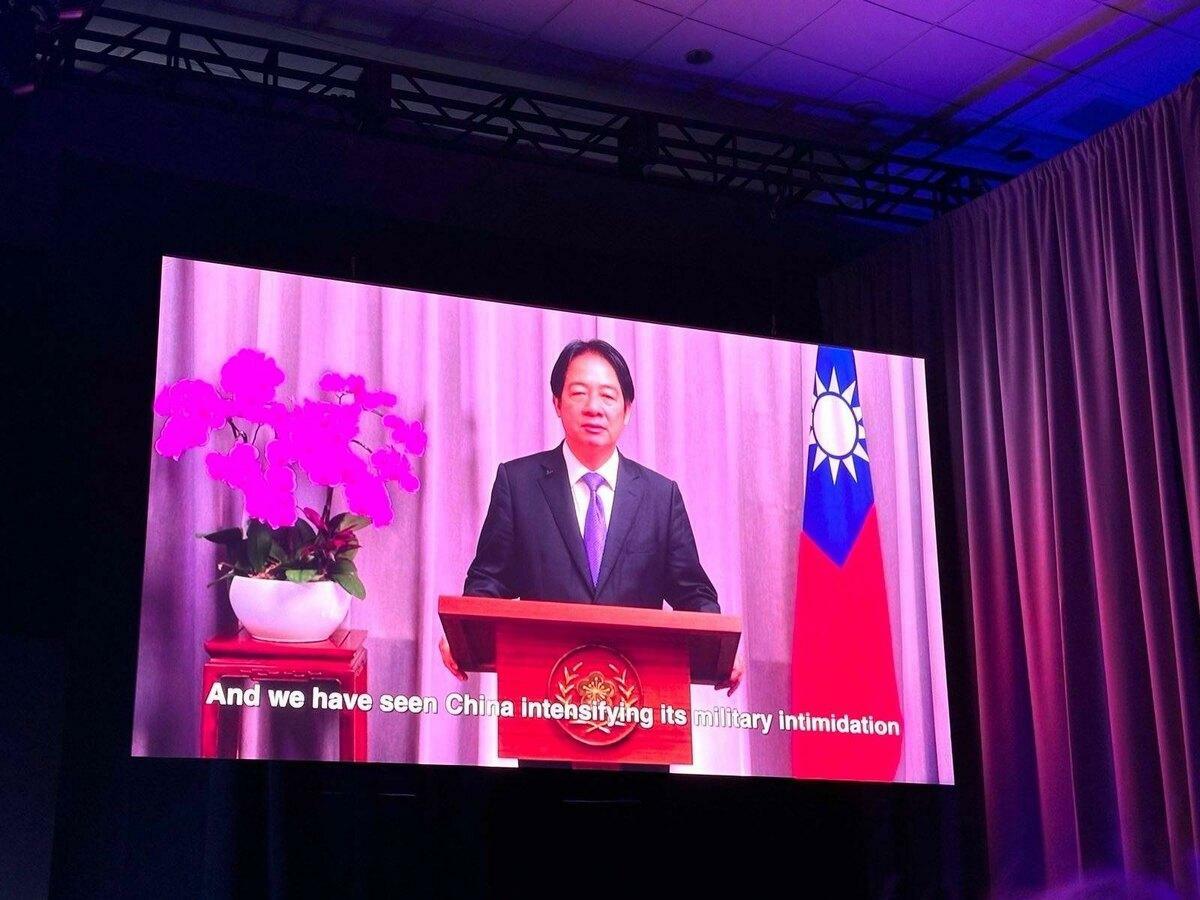 賴清德於Concordia年度峰會發表預錄演說。 圖：外交部/提供
