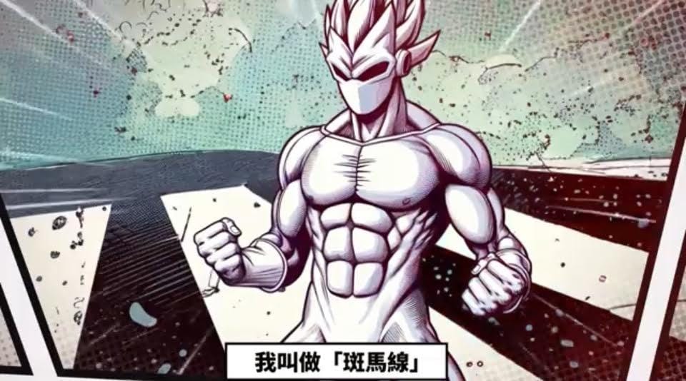 高市警局AI動畫將道路標線擬人化作超級英雄。 圖：高雄市警局交通大隊/提供