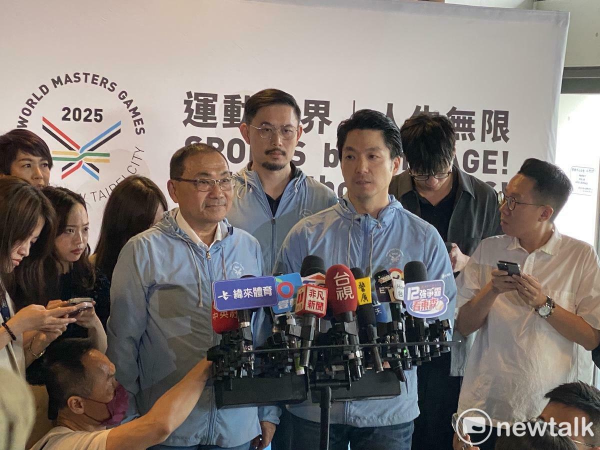 侯友宜及蔣萬安均表示希望檢調盡速釐清超思雞蛋案疑雲，還給民眾一個真相。 圖：周煊惠/攝