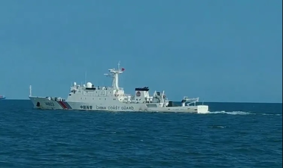 中國海警船26日2度侵入金門水域。 圖：海巡署提供