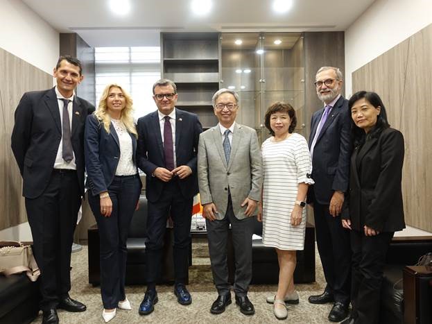 義大利參議院副議長錢益友(Gian Marco Centinaio)，曾於112年與訪團拜會衛福部。 圖/衛福部提供