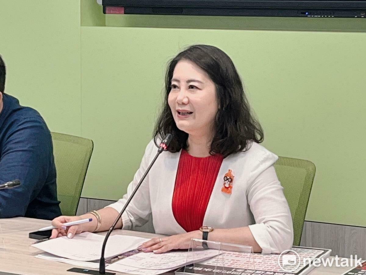 民進黨團幹事長吳思瑤批評，台灣的國防輪不到中國來說嘴。 圖：金大鈞/攝