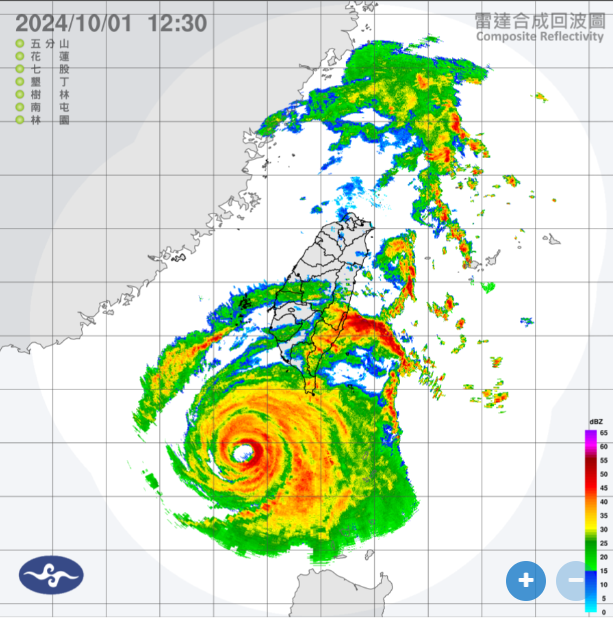 強烈颱風山陀兒目前以每小時7公里速度，向北北東進行，環流結構仍相當扎實，預計估明天登陸南部地區，因無地形屏障，以致災性結構登陸到南部陸地，登陸時可能出現16至17級強陣風。 圖：翻攝自中央氣象署官網