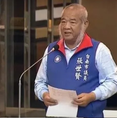台南市議員張世賢2日病逝。 圖：翻攝張世賢臉書