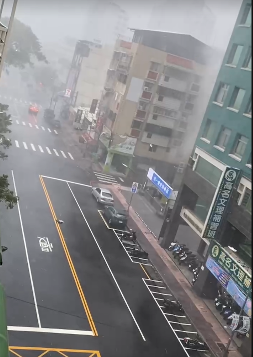 山陀兒的來臨，將為高雄市區帶來狂風暴雨。 圖：翻攝自網路