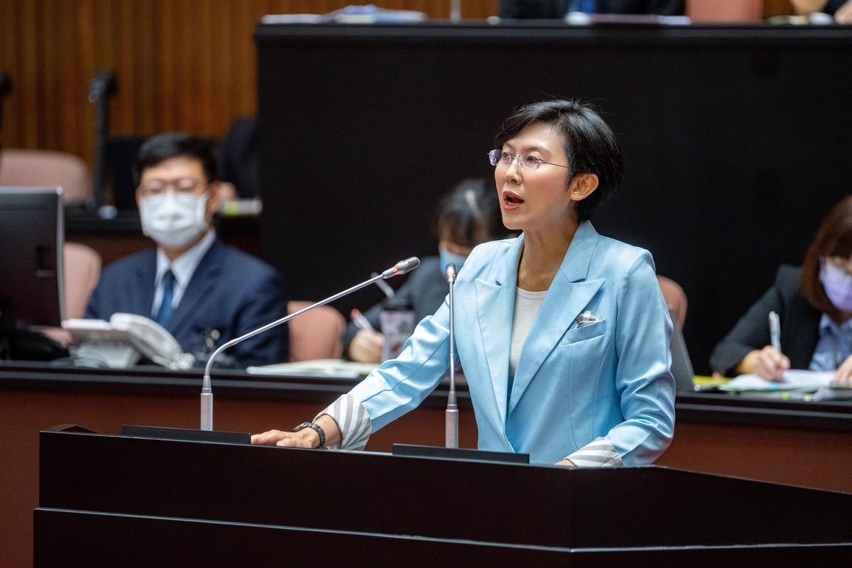 林岱樺表示科學民調才是真正的共識，市民對她有最高的期待。 圖：林岱樺服務處提供（資料照）
