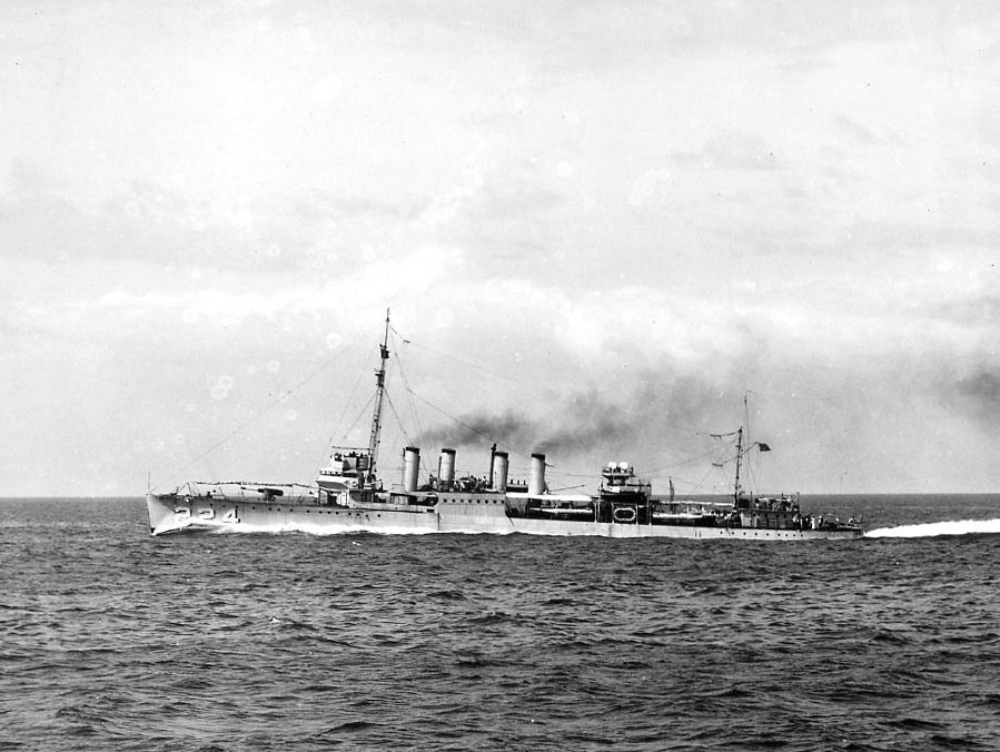 美國海軍克萊門森級驅逐艦「斯圖爾特號」( DD-224 )因曾被日本帝國海軍俘虜，獲得「太平洋幽靈船」的別名。 圖：翻攝自 @Turbofurby X 帳號