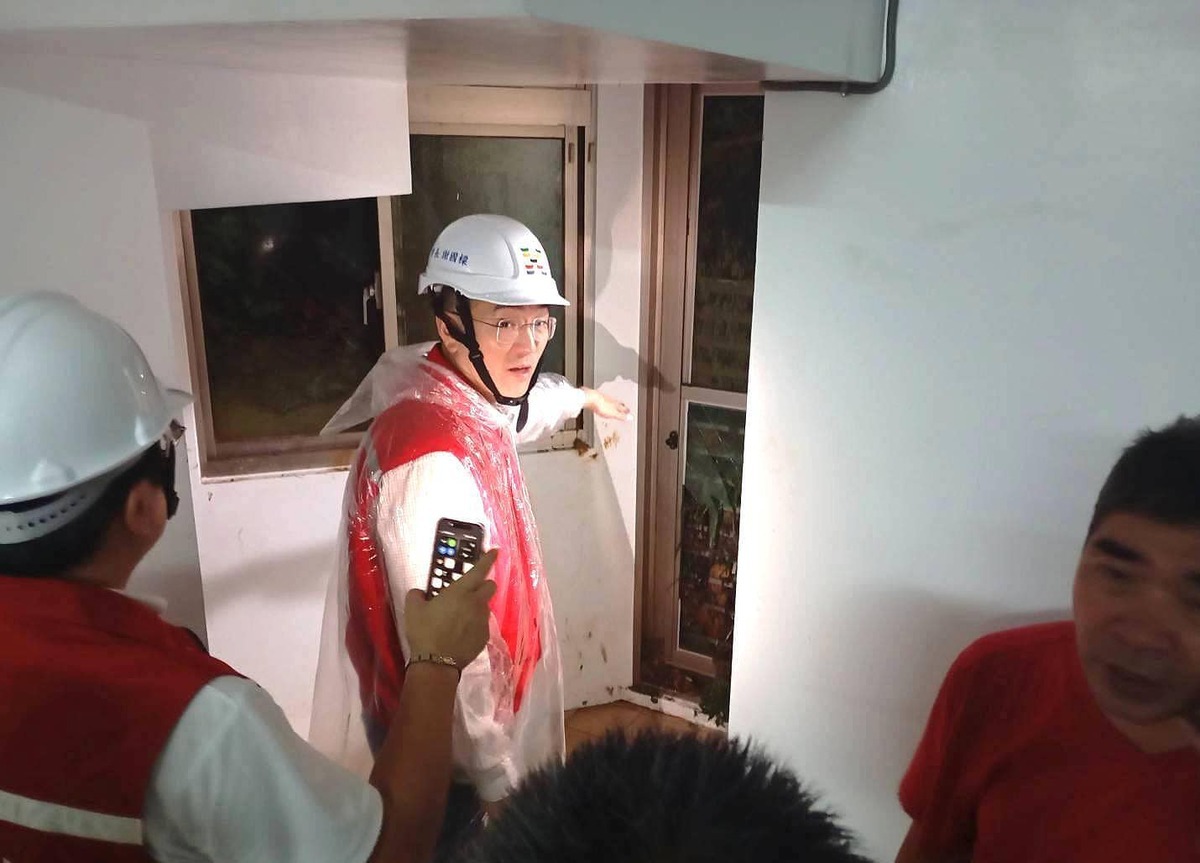 基隆市淹水災情慘重，即將投票的市長謝國樑罷免案受到關注。 圖：翻攝自謝國樑臉書