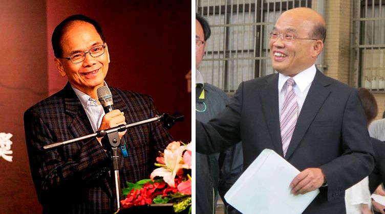 民進黨新北市長參選提名競技，隨著立委羅致政的摩鐵事件風波之後，呈現地方基層拱兩位大老級人物蘇貞昌與游錫堃參選的聲浪。 圖 : 新頭殼合成照