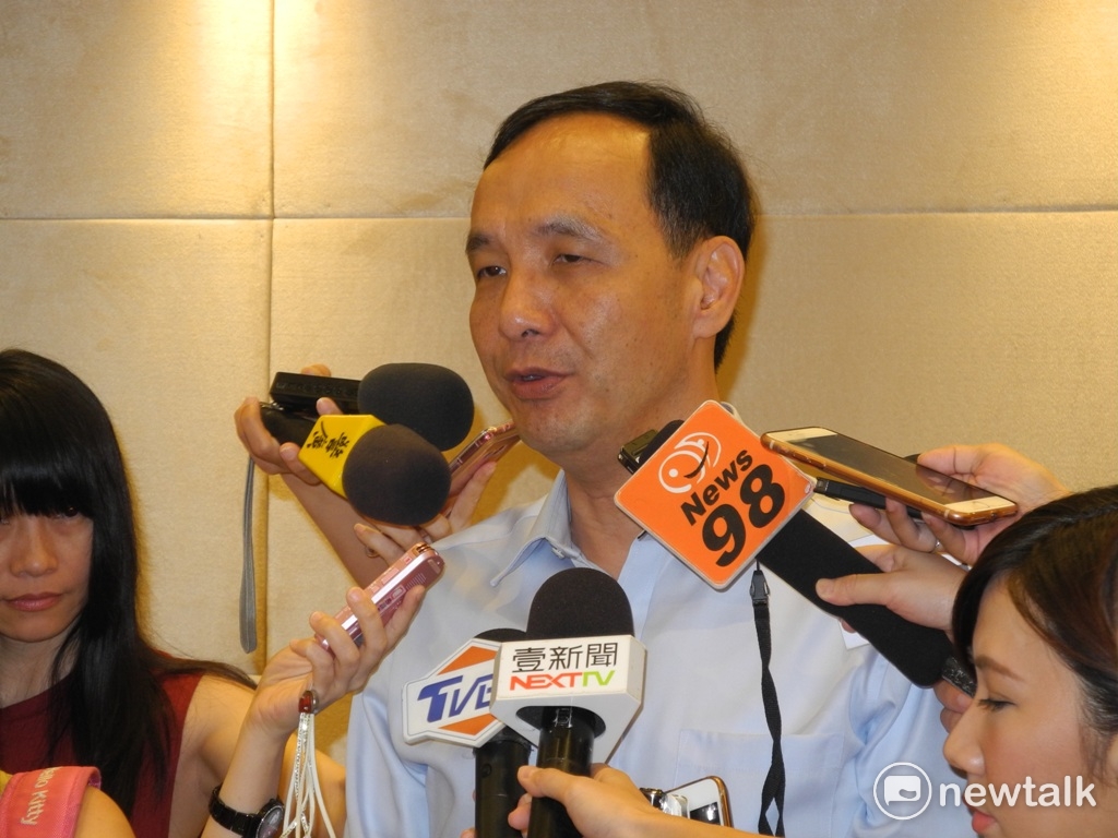 媒體報導國民黨內傳出規劃新北市長朱立倫參選下屆台南市長或桃園市長；朱立倫強調沒這回事，他唯一一件事就是做好新北市長的工作。 圖：王峻昌／攝