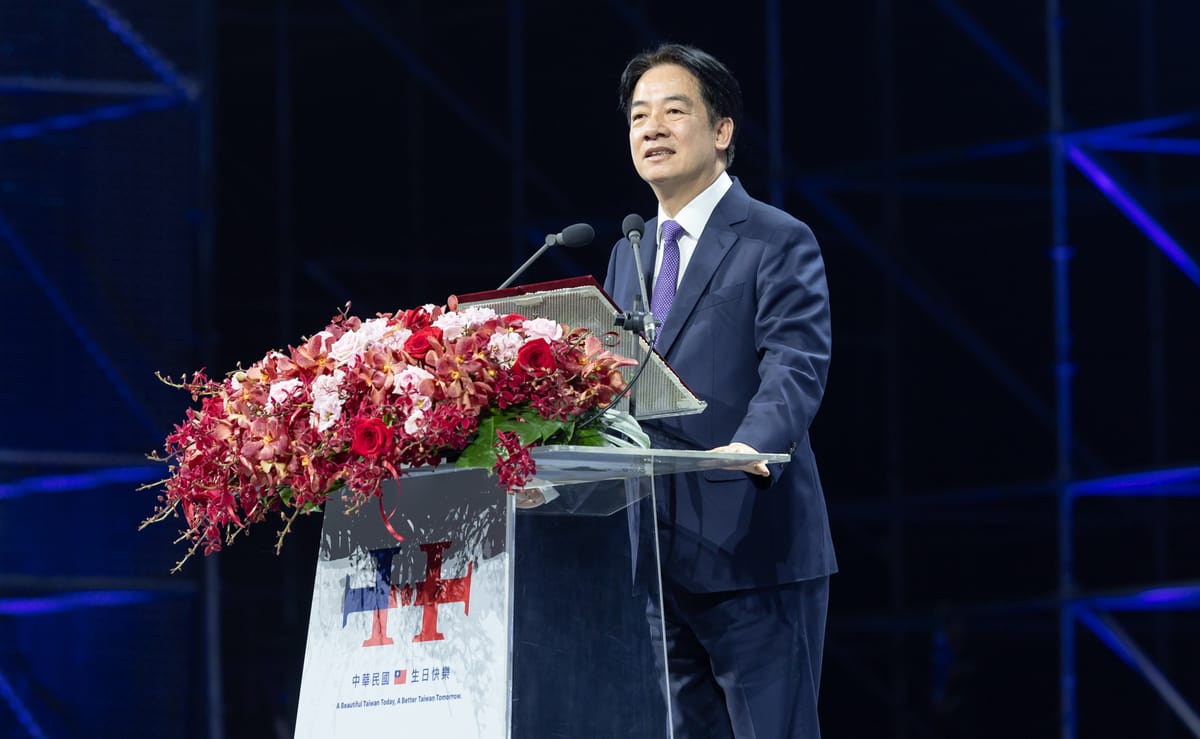 總統賴清德5日出席國慶晚會，相關談話受到國際高度關注。 圖：總統府提供