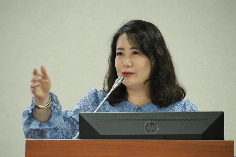民進黨幹事長吳思瑤聲量第三。 圖：翻攝自臉書／吳思瑤