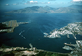 美菲等國在蘇比克灣演習。 圖：取自維基百科　by David R. Sanner, U.S. Navy  Public Domain