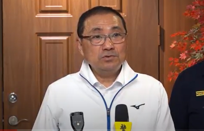 新北水域遼闊，侯友宜盼中央在治水經費上能多給與新北支持。 圖：林昀真／翻攝