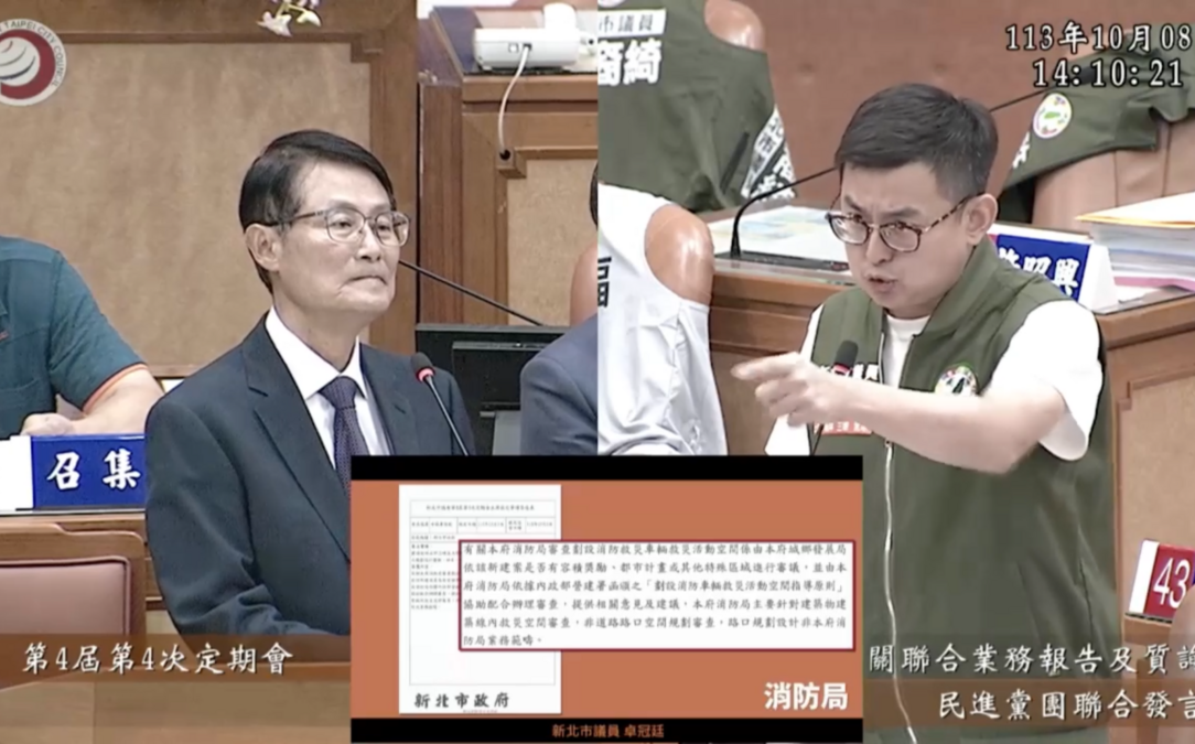 避車彎？人行道？連官員都分不清 卓冠廷批新北設陷阱