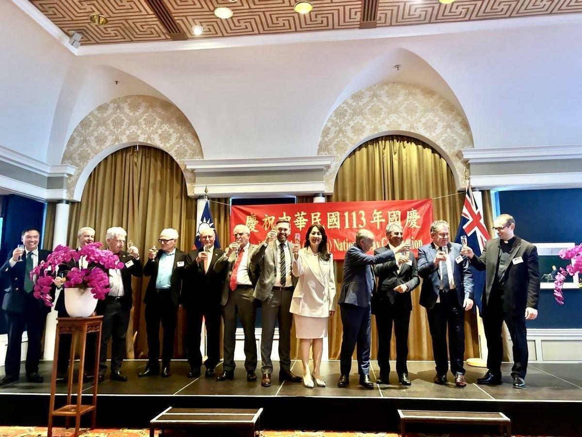 駐紐西蘭代表處8日在首都威靈頓俱樂部（Wellington Club）舉行國慶酒會。 圖：紐西蘭代表處／提供