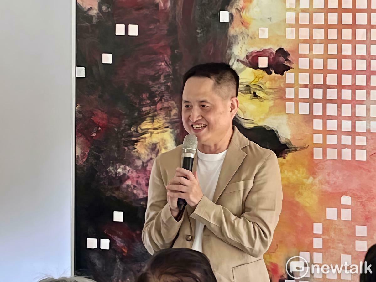 黃騰輝表示，東海大學最為出名的勞作教育，也是在提倡愛與責任的概念，他也希望藉此機會呼籲更多校友以不同的方式，回到東海灌溉母校。 圖：實習記者張博森/攝