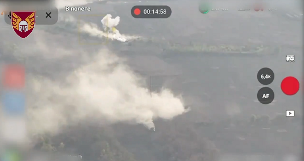 試圖攻擊烏軍第 46 空中機動旅陣地的俄軍，被摧毀了好幾輛軍車，最終無奈撤退。 圖  : 翻攝自 NOELREPORTS X 帳號